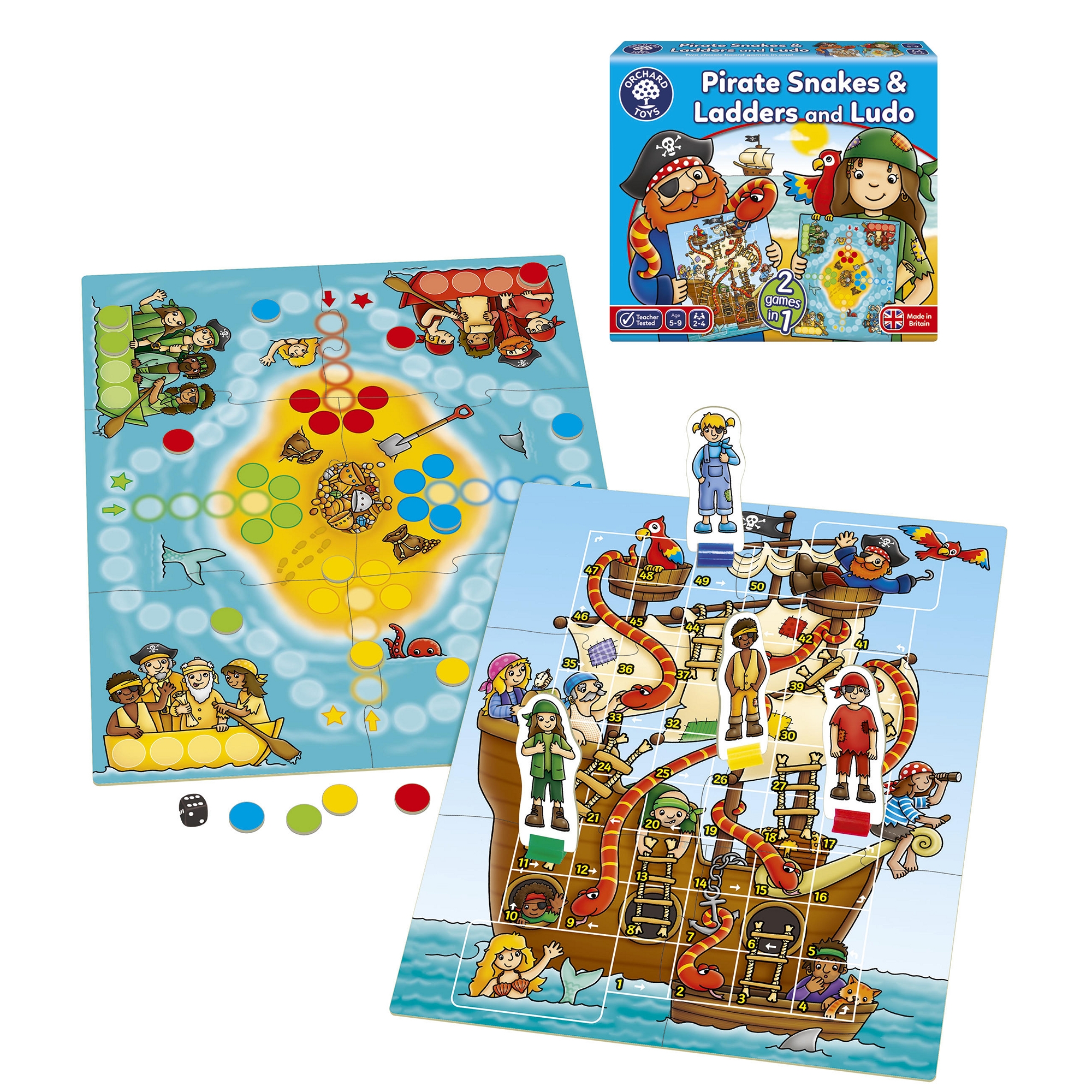 Pirate Snakes And Ladders And Ludo